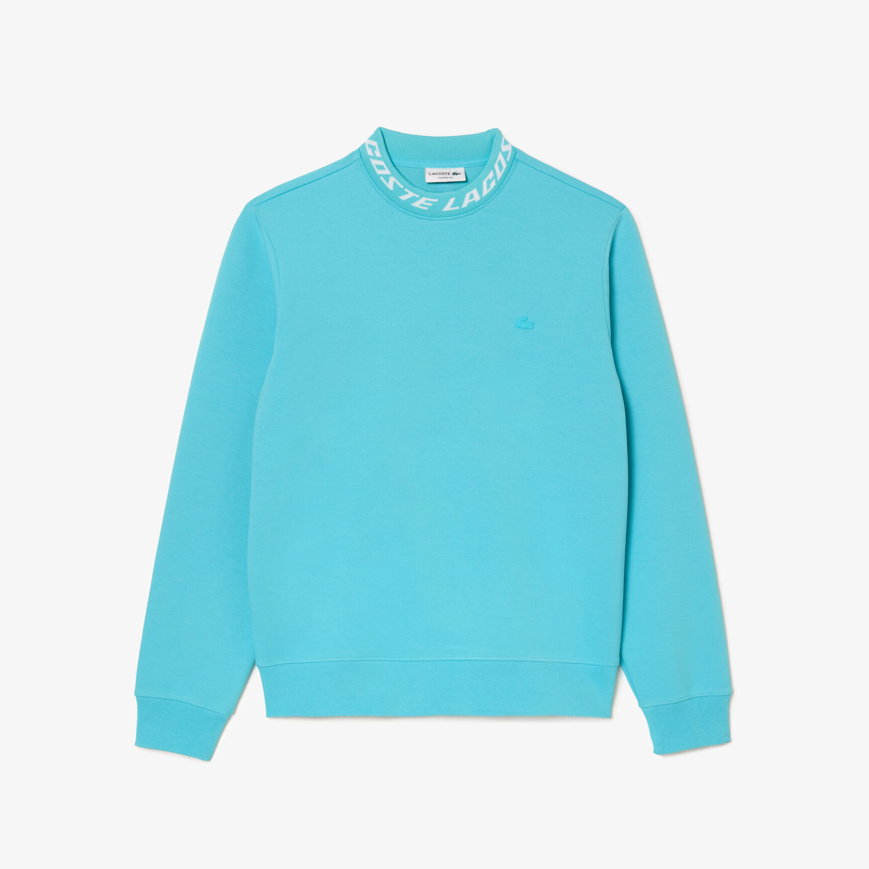 سويت شيرت للجولف من قماش معاد تدويره وبقصّة مريحة للارتداء Men's Lacoste Double Sided Logo Collar Sweatshirt - SH5690-00-SPI