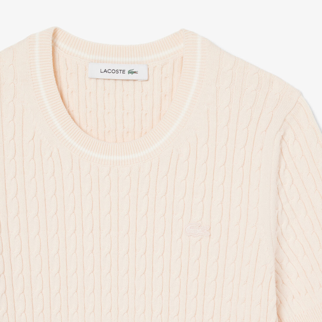 Short Sleeved Cable Knit Sweater lacoste short sleeved cable knit sweater