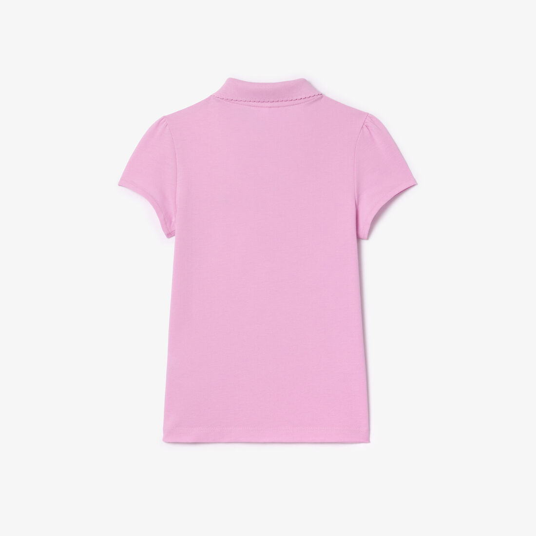 Scalloped Collar Mini Pique Polo Shirt Girls' Lacoste Scalloped Collar Mini Pique Polo Shirt - PJ3594-00-IXV