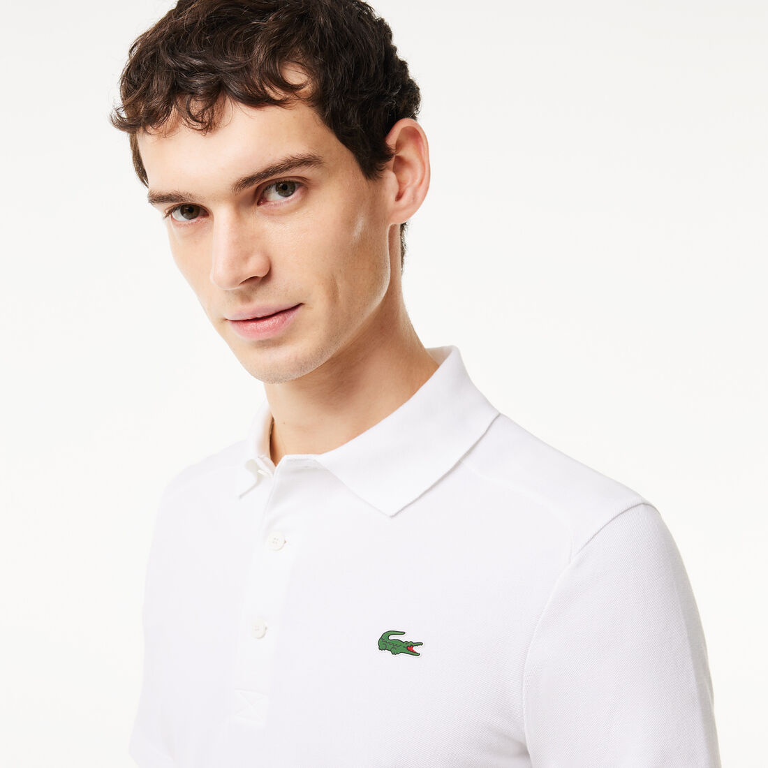 تي شيرت بولو بياقة بلون مغاير وقَصّة عادية من مجموعة سمارت باريس Men's Lacoste SPORT Organic Cotton Pique Golf Polo - DH9309-00-800