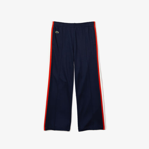 Girls’ Contrast Bands Stretch Tracksuit Pants