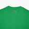 lacoste loose fit monogram print fleece sweatshirt