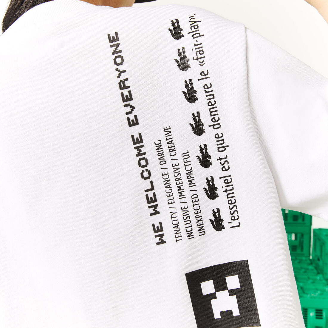 Women's Lacoste L!VE x Minecraft Short Organic Cotton T-Shirt Women's Lacoste L!VE x Minecraft Short Organic Cotton T-Shirt