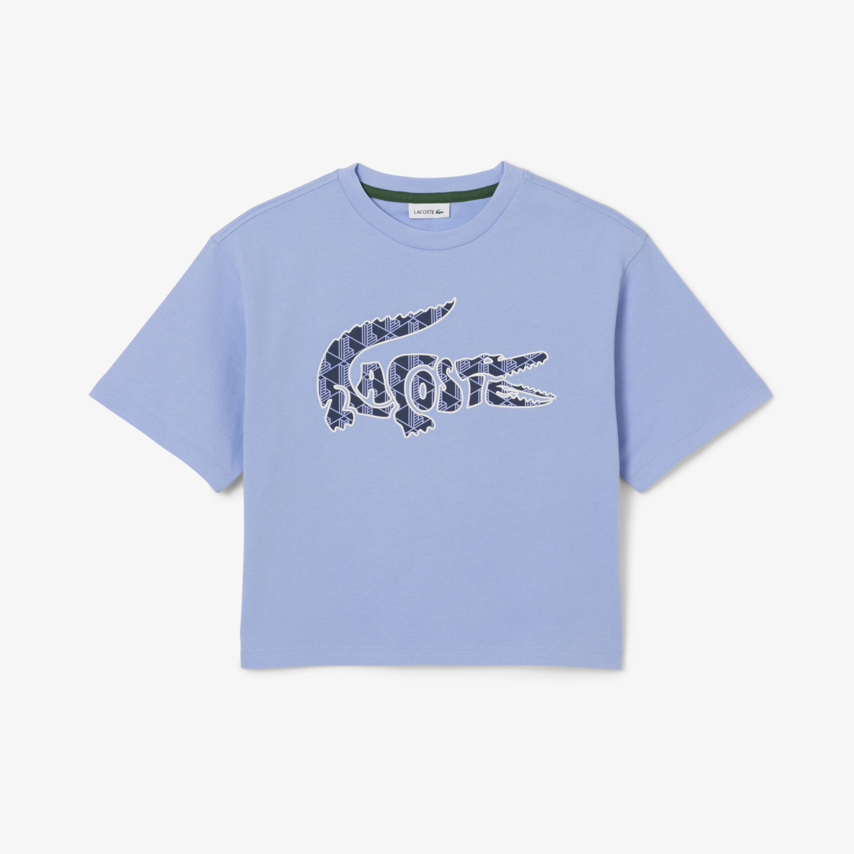 تي شيرت قطني بطبعة مونوغرام Monogram Print Cotton T-shirt - TJ0991-00-5QD