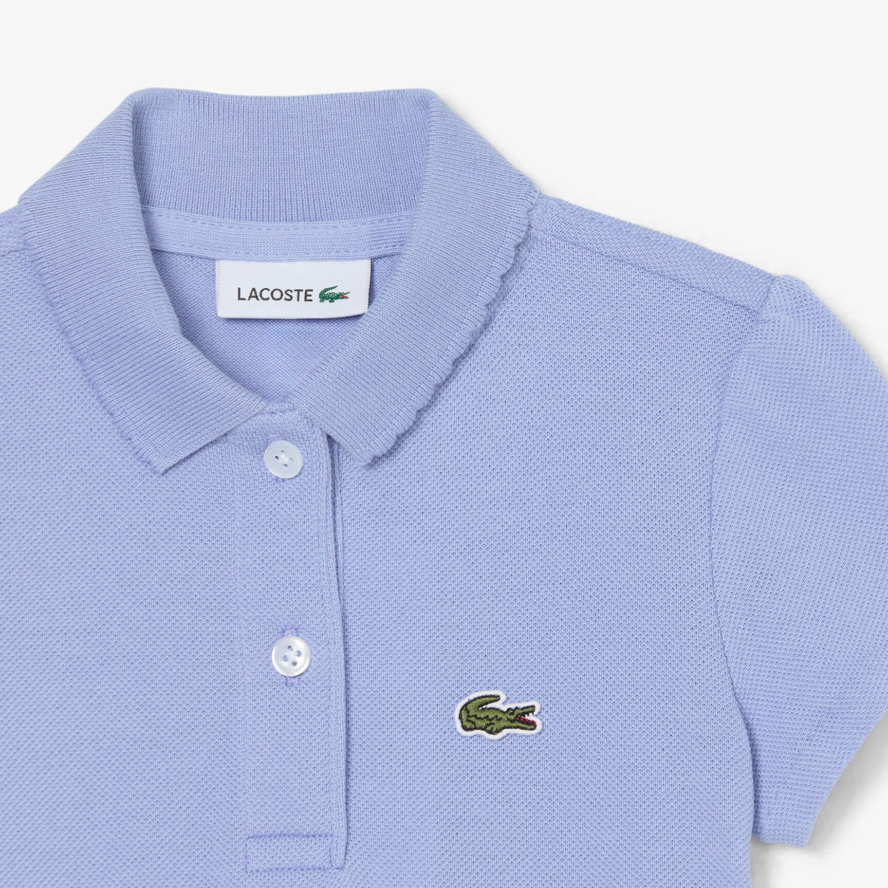 Scalloped Collar Pique Polo Shirt - PJ0968-00-5QD