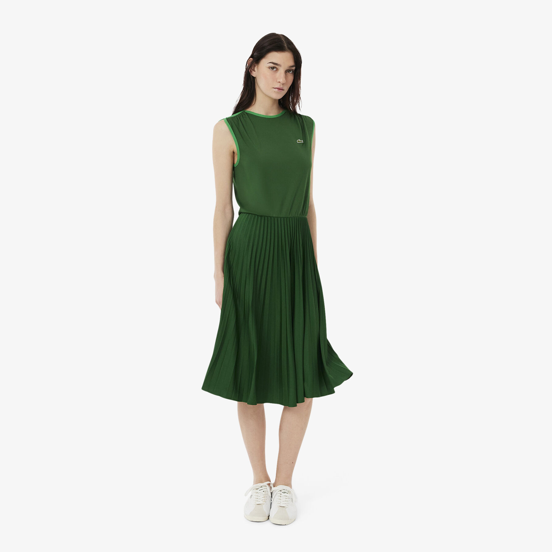 Sleeveless Pleated Dress lacoste sleeveless pleated dress