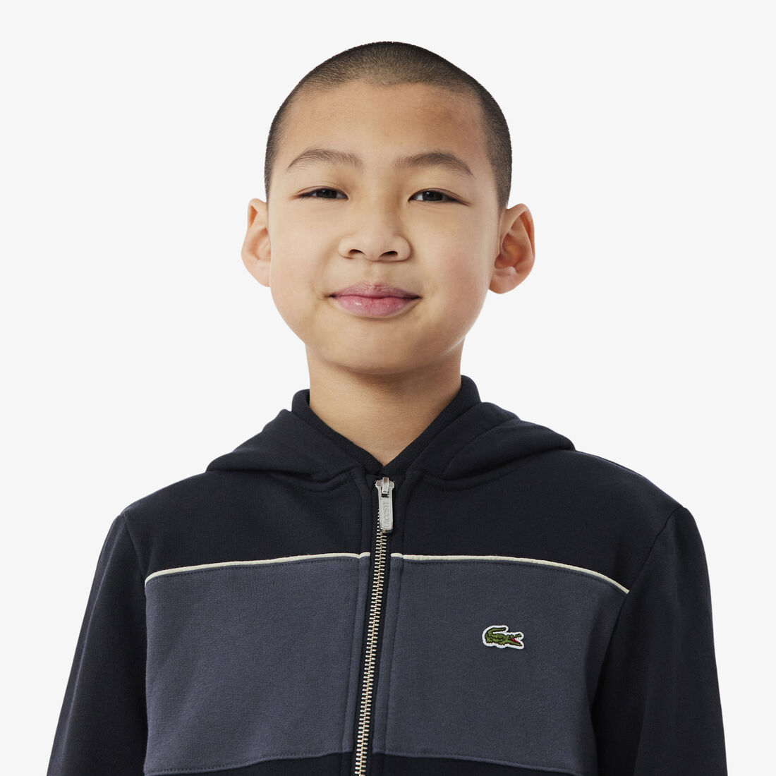 Colour-Block Zipped Hoodie Colour-Block Zipped Hoodie - SJ6756-00-350