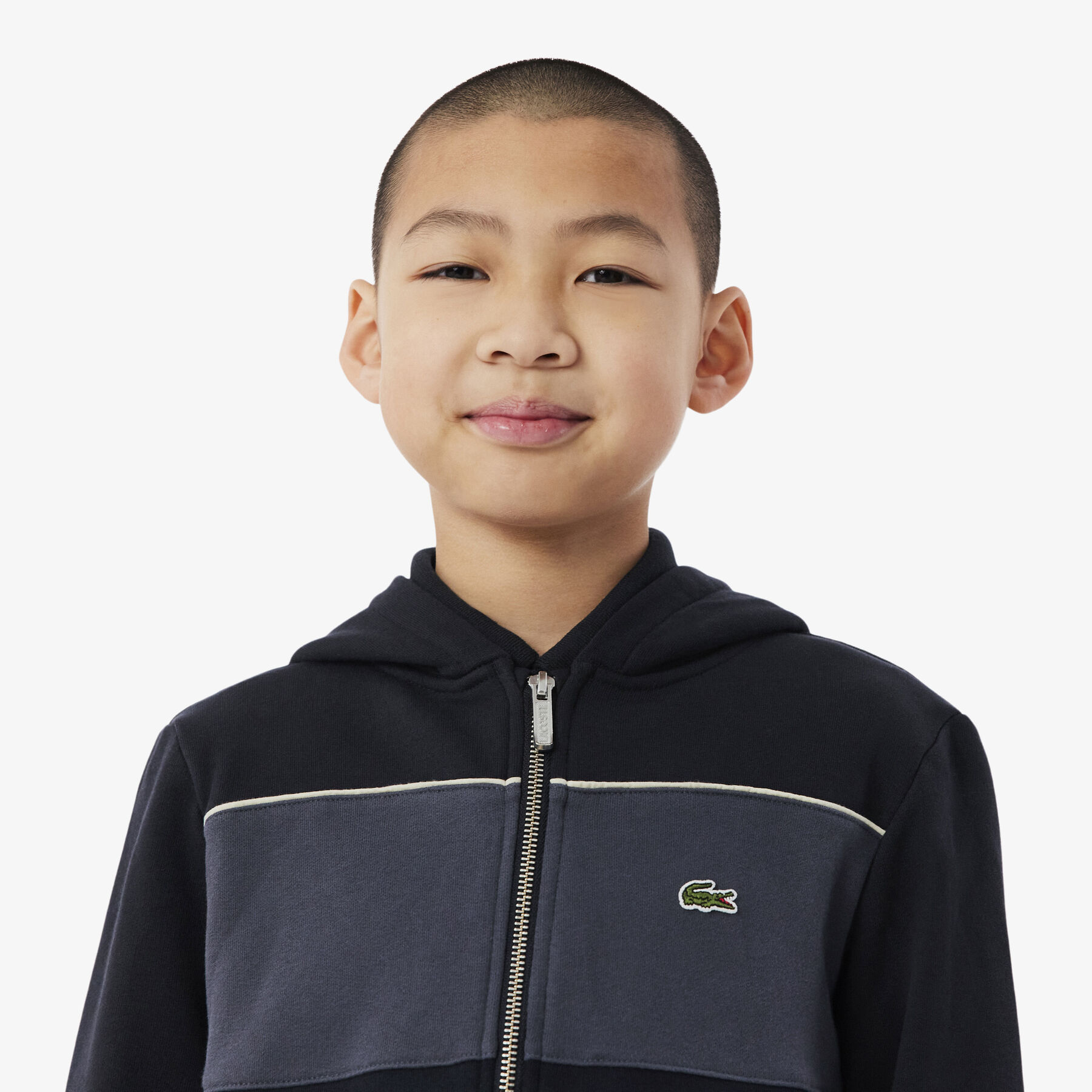 Colour-Block Zipped Hoodie lacoste colour block zipped hoodie