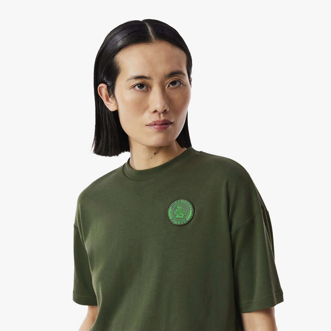 Lacoste Paris Badge Accent Jersey T-shirt Lacoste Paris Badge Accent Jersey T-shirt - TF9926-00-HCF