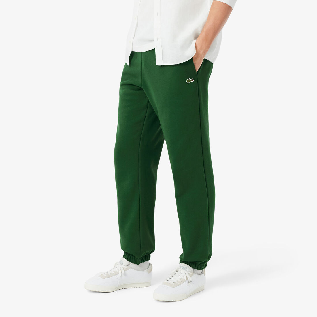 بنطال رياضي لاكوست صوف ناعم مقسم بألوان للرجال Men's Lacoste Brushed Fleece Jogger Trackpants - XH9610-00-132