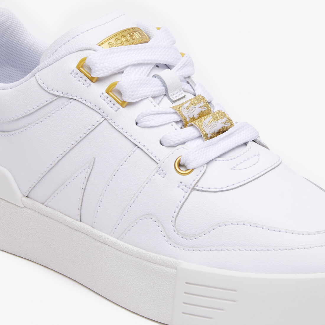 سنيكرز لاكوست L002 جلد للنساء Women's Lacoste L002 Leather Trainers - 45CFA0032-216