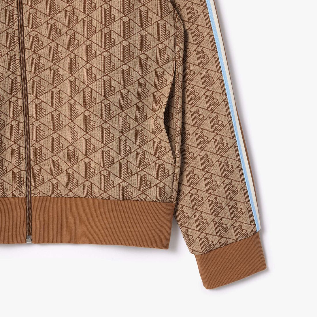 Paris Zip-Up Jacquard Track Jacket Paris Jacquard Monogram Zipped Sweatshirt - SH1368-00-IRP