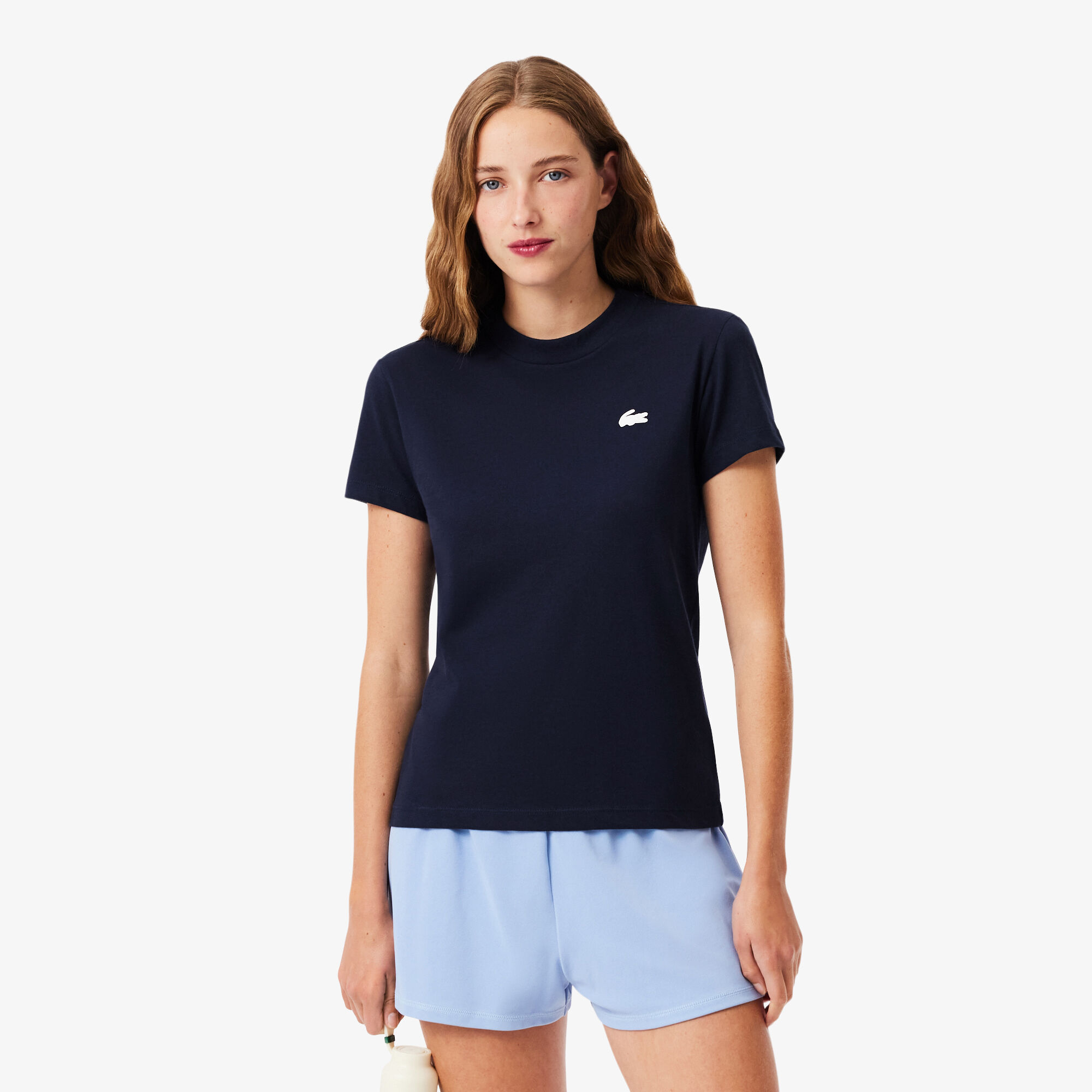 Ultra Dry Technical Cotton Sport T-shirt, Navy Blue | LACOSTE UAE