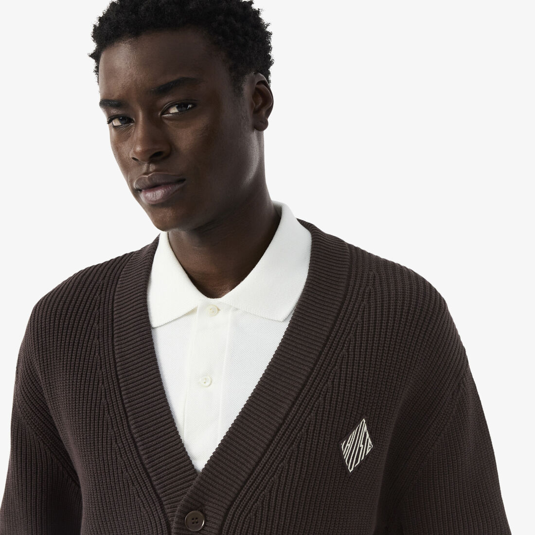 Relaxed Fit Ribbed Cotton Cardigan Relaxed Fit Ribbed Cotton Cardigan - AH0611-00-3LA