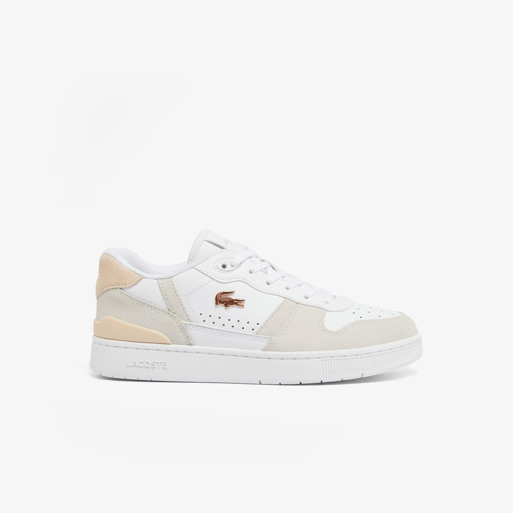 Women's T-Clip Set Leather Sneakers - 48SFA0043-1Y9