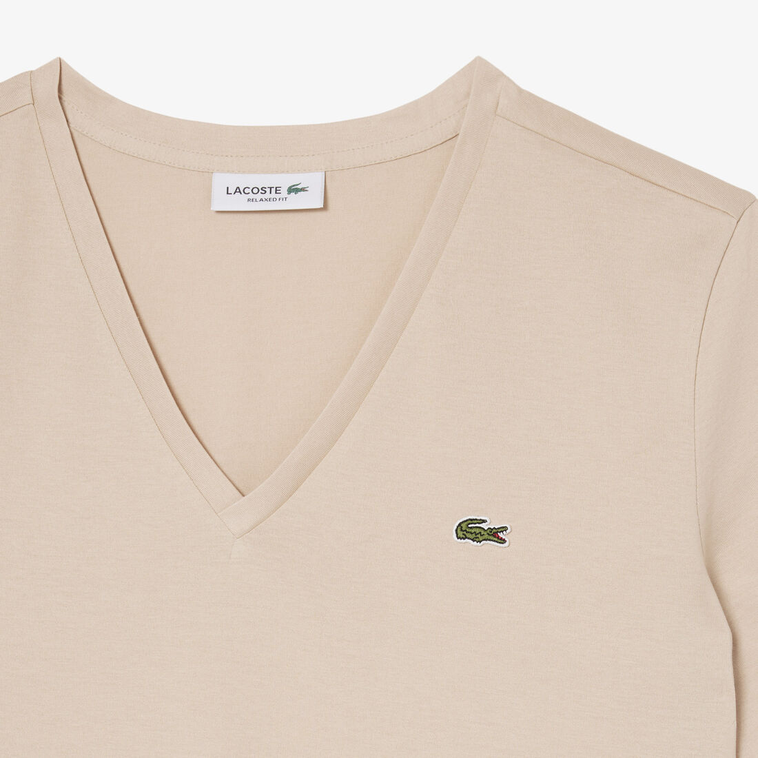 Relaxed Fit Soft Cotton V Neck T-shirt Relaxed Fit Soft Cotton V Neck T-shirt - TF7300-00-X6F