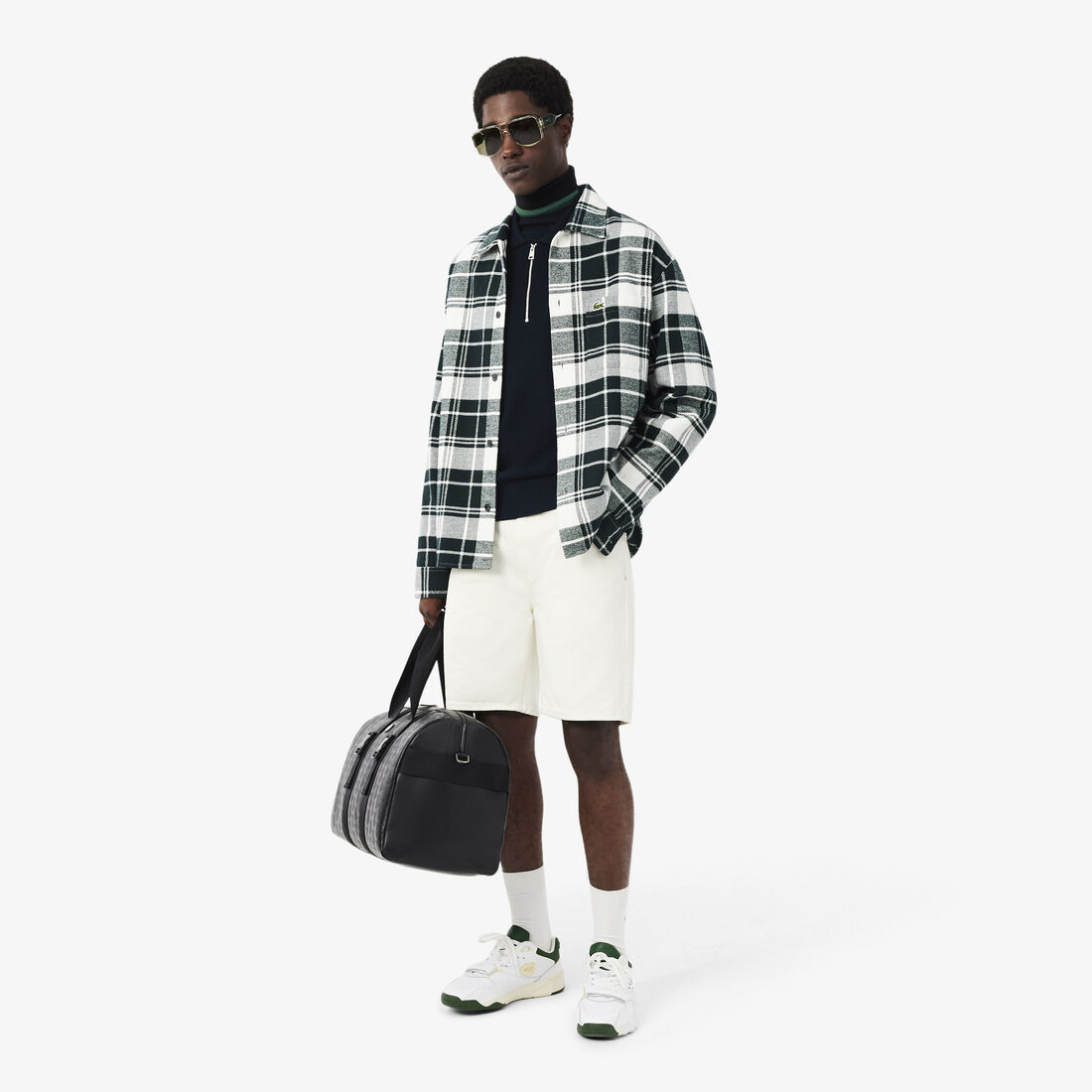 Commuter Zipped Wool Polo Collar Sweater lacoste commuter zipped wool polo collar sweater