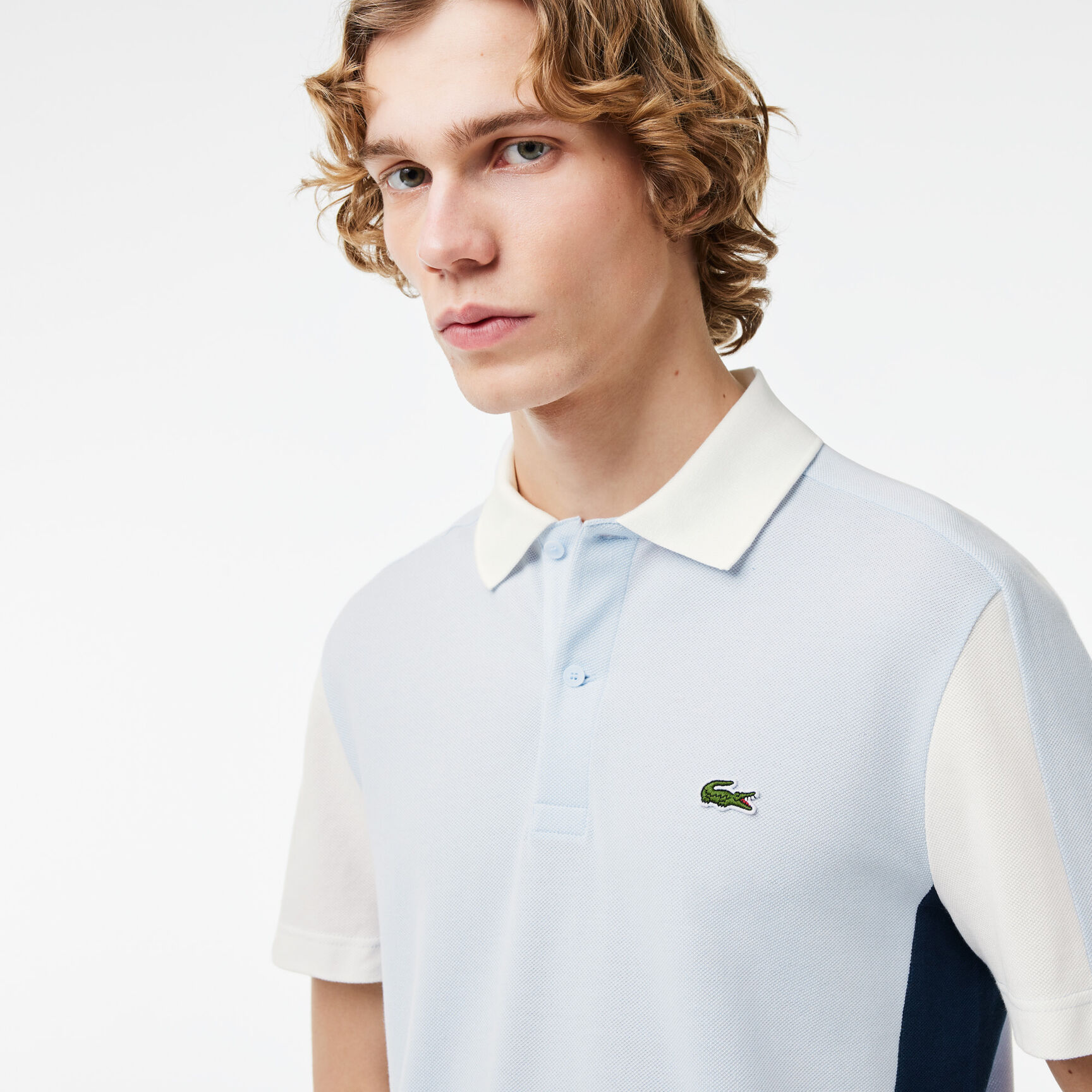 Cotton Pique Colourblock Polo Shirt - PH1302-00-IHJ