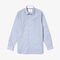 lacoste men s regular fit vertically striped cotton poplin shirt