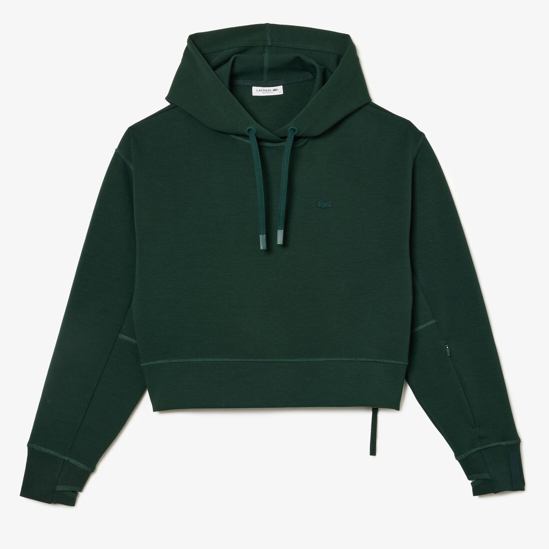 هودي قطني قصير Women's Lacoste Hooded Jogger Sweatshirt - SF0281-00-YZP