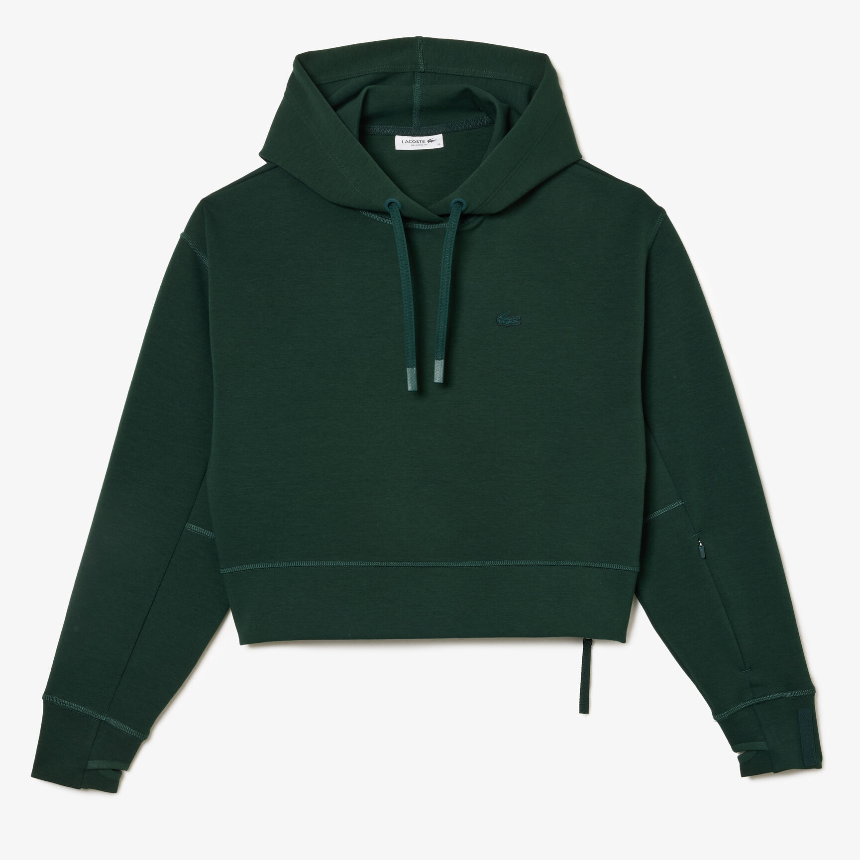 هودي قطني قصير Women's Lacoste Hooded Jogger Sweatshirt - SF0281-00-YZP