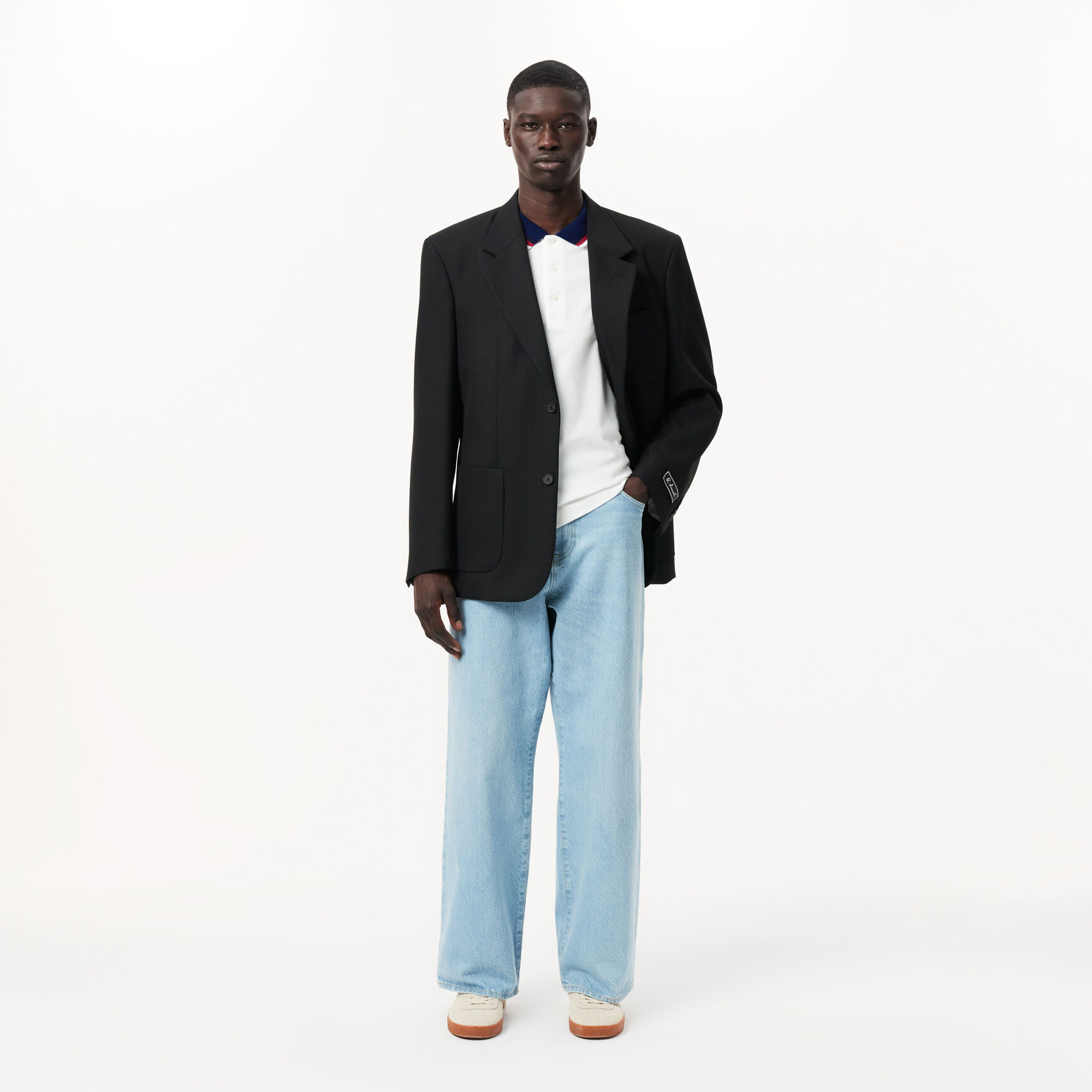 قميص بولو بياقة متباينة وقصة عادية Regular Fit Contrast Collar Polo Shirt - PH3461-00-001