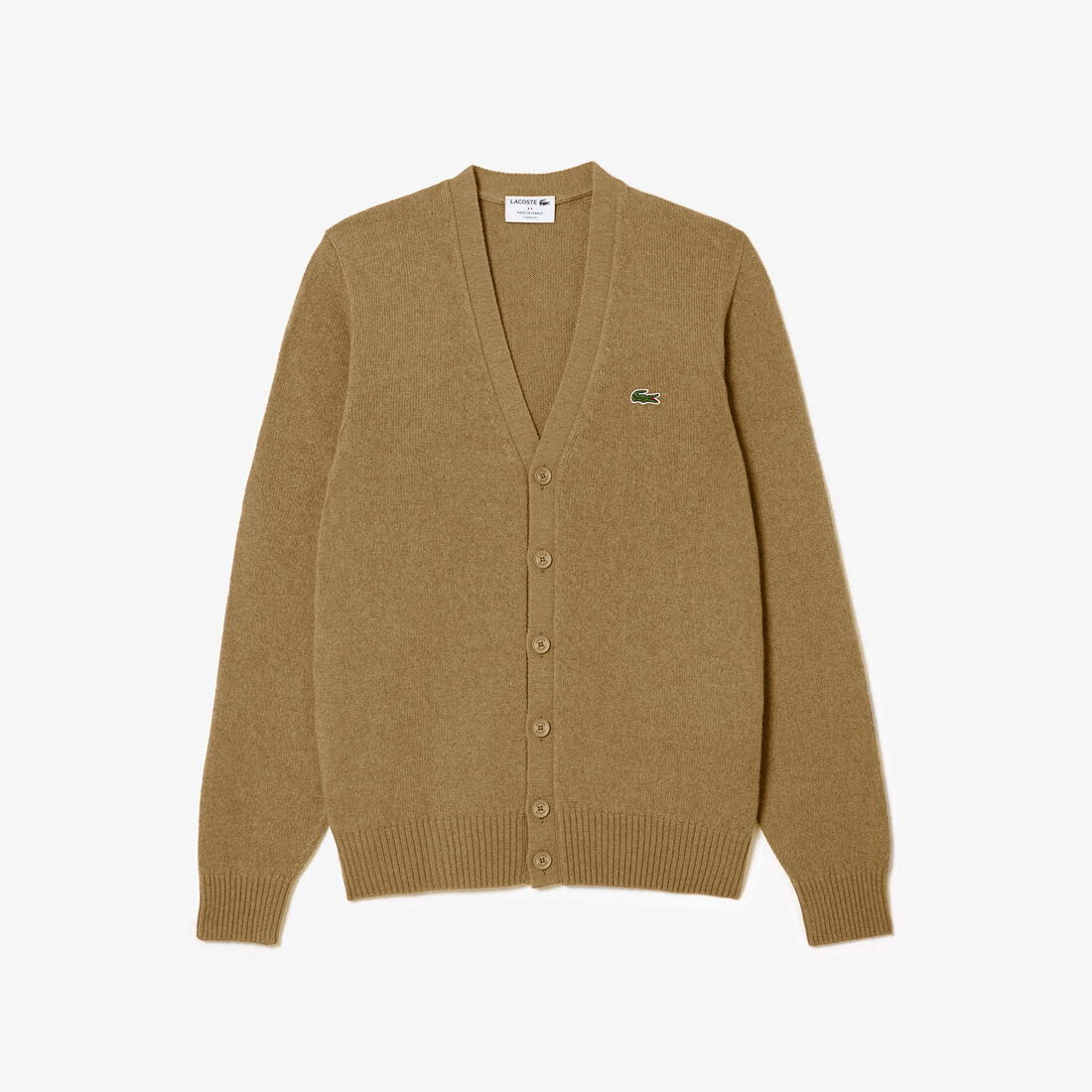 French Made V Neck Cashmere Cardigan - AH2392-00-SIX