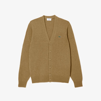 French Made V Neck Cashmere Cardigan