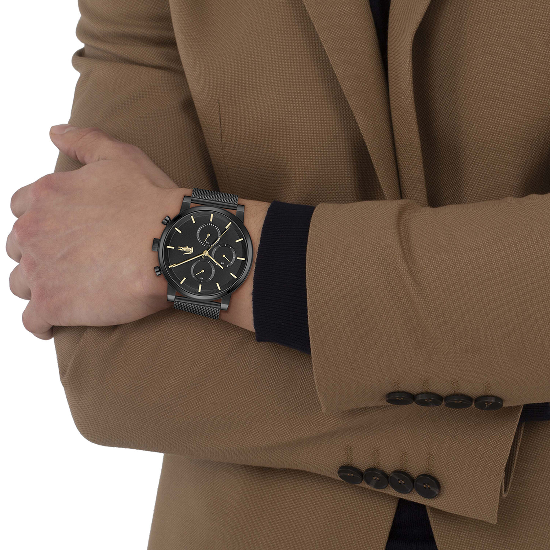Black Ion-Plated Steel Men's Watch lacoste black ion plated steel men s watch