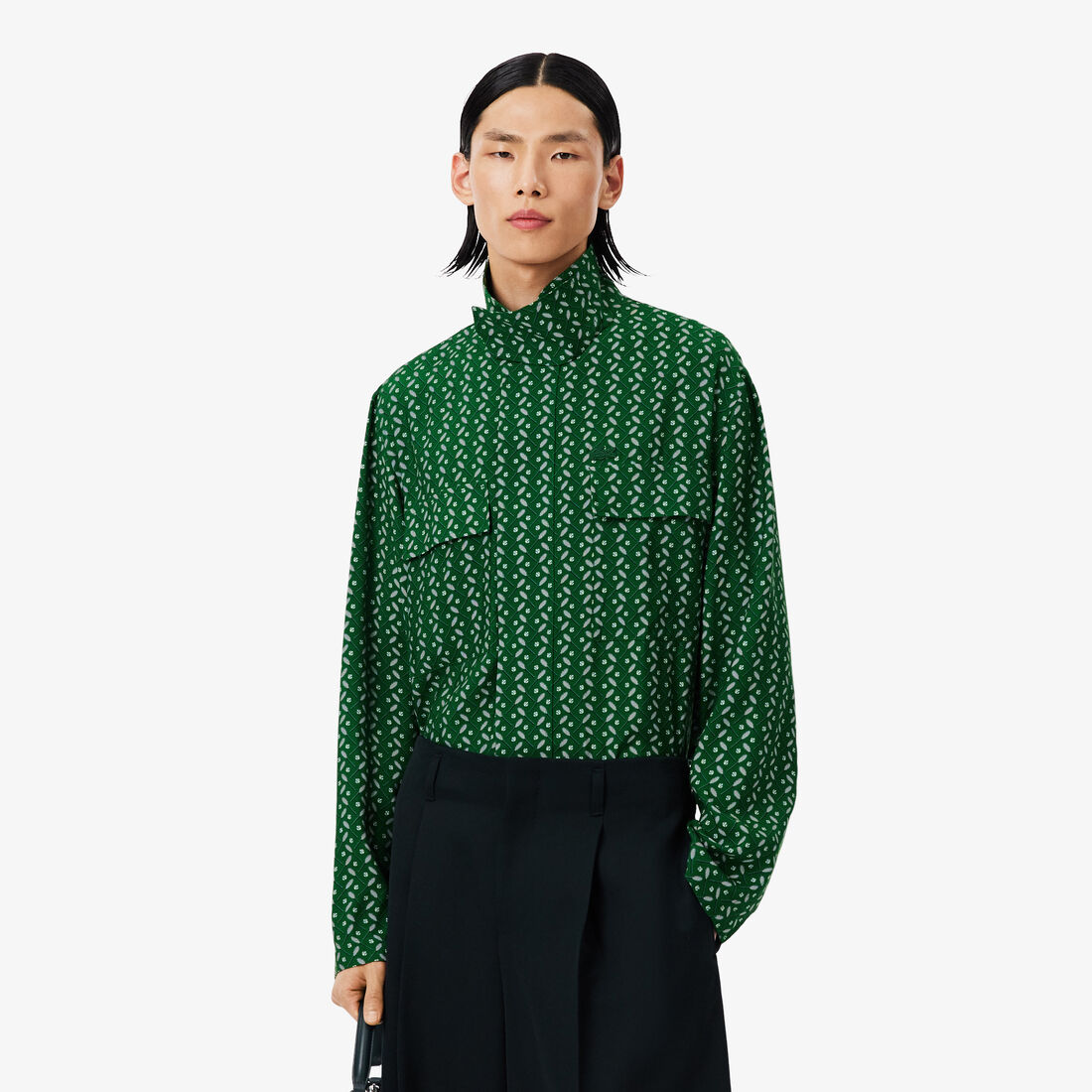 Runway Regular Fit Printed Satin Shirt - CH3777-00-F6H