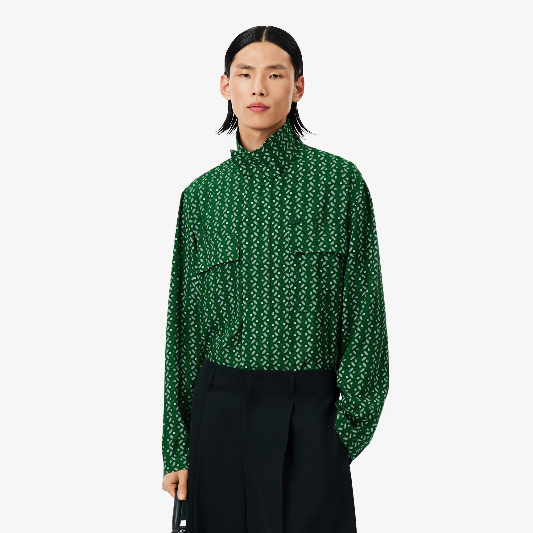 Runway Regular Fit Printed Satin Shirt - CH3777-00-F6H