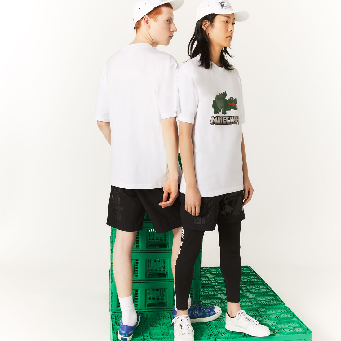Unisex Lacoste x Minecraft Print Organic Cotton T-Shirt Unisex Lacoste x Minecraft Print Organic Cotton T-Shirt