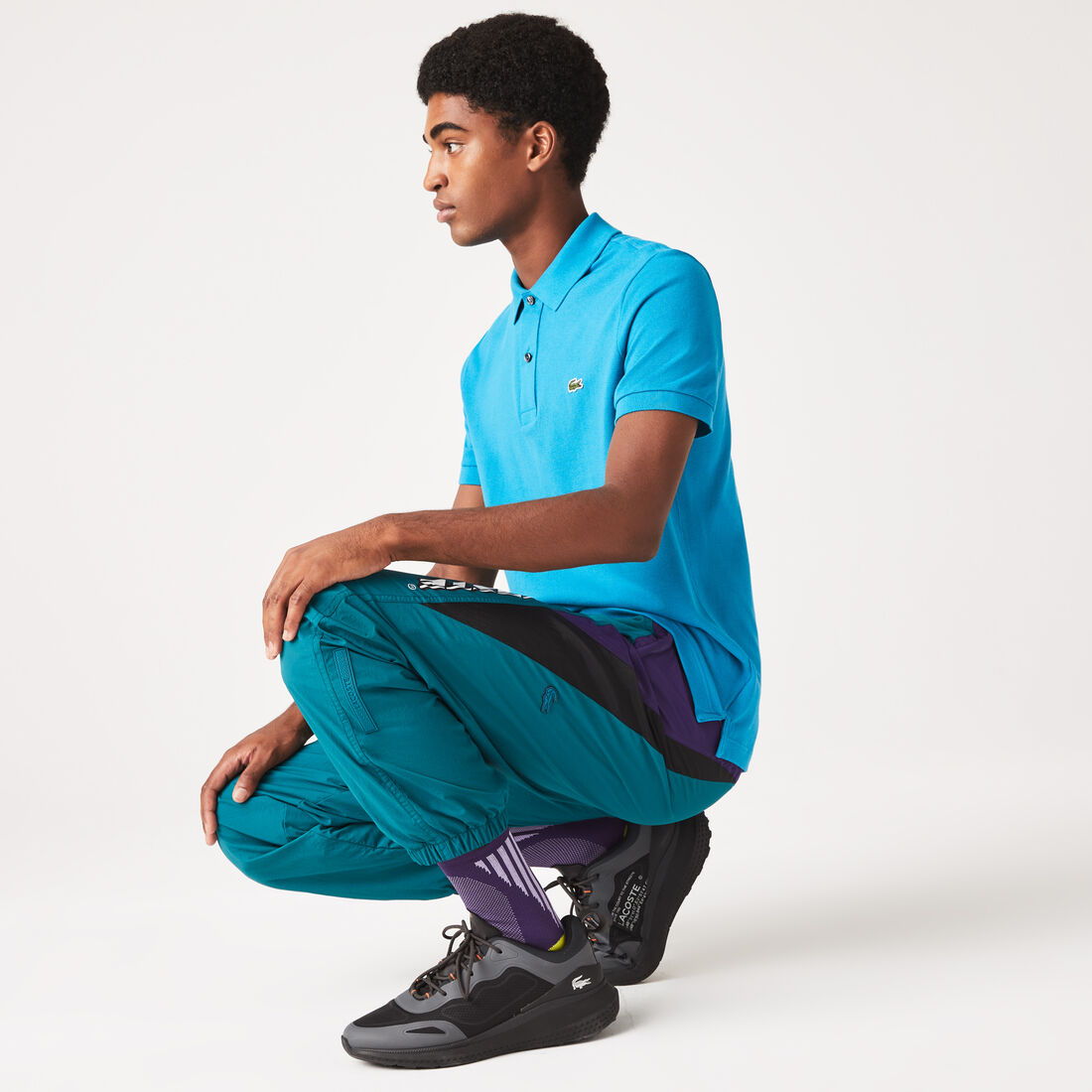 قميص بولو بيكيه بقصة ضيقة L.12.12 قميص بولو بيكيه بقصة ضيقة L.12.12