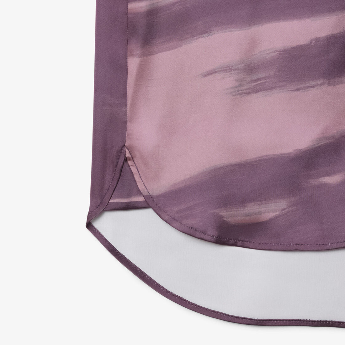 Oversized Landscape Print Satin Shirt Oversized Landscape Print Satin Shirt - CF6386-00-ADI