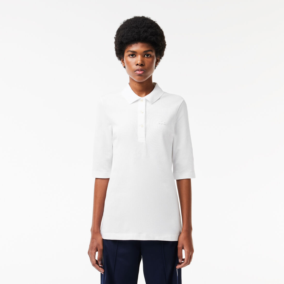 Women's Lacoste Slim Fit Supple Cotton Polo Shirt - PF0503-00-001