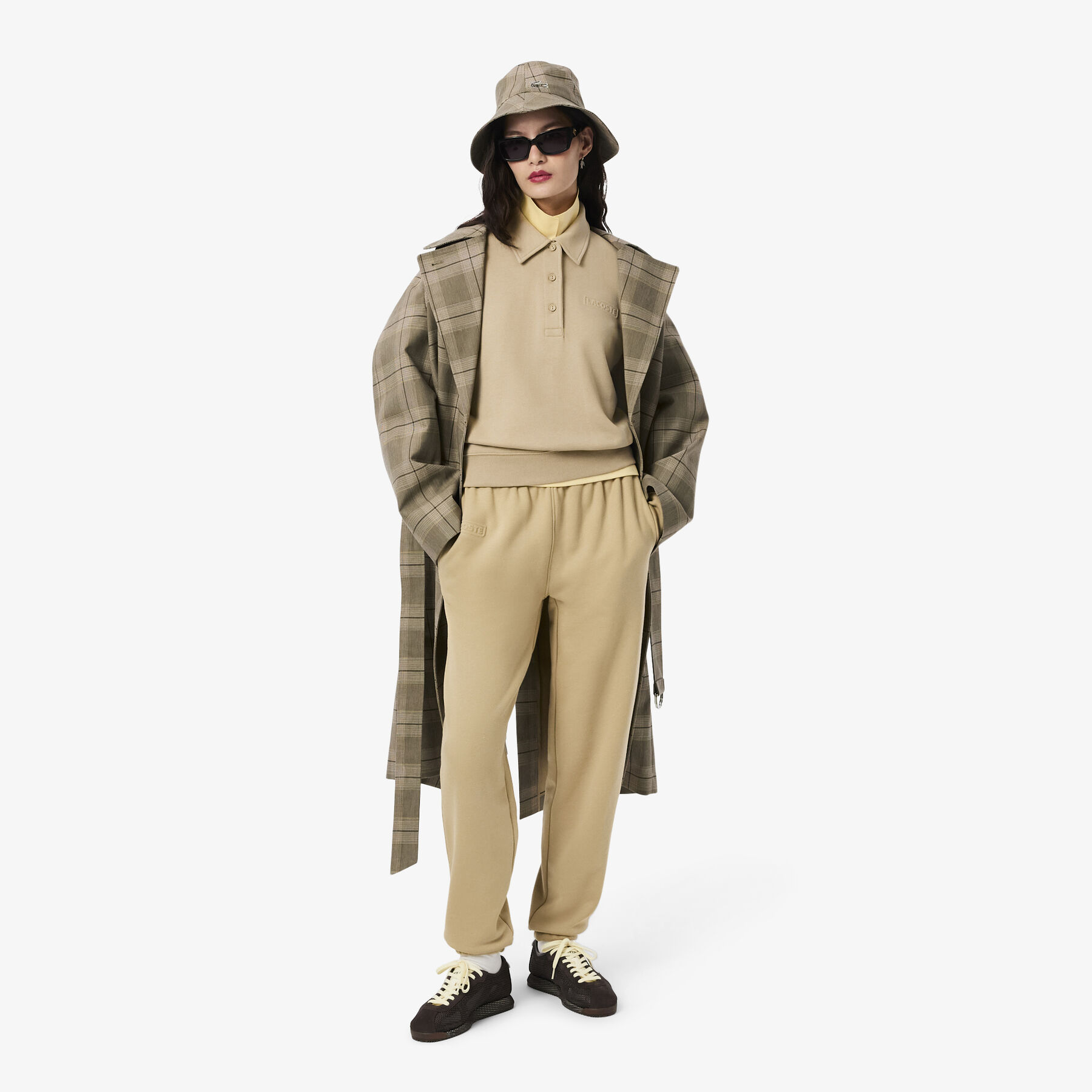 سويت شيرت بياقة بولو لاكوست سويت شيرت بياقة بولو