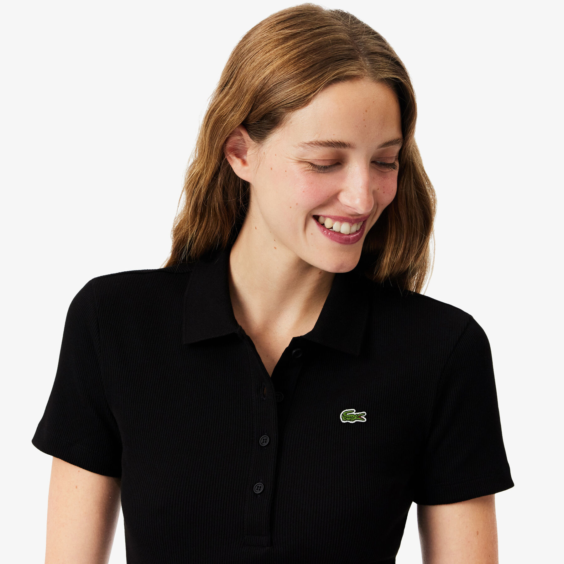 Slim Fit L.12.D Ribbed Cotton Polo Shirt - DF5377-00-031
