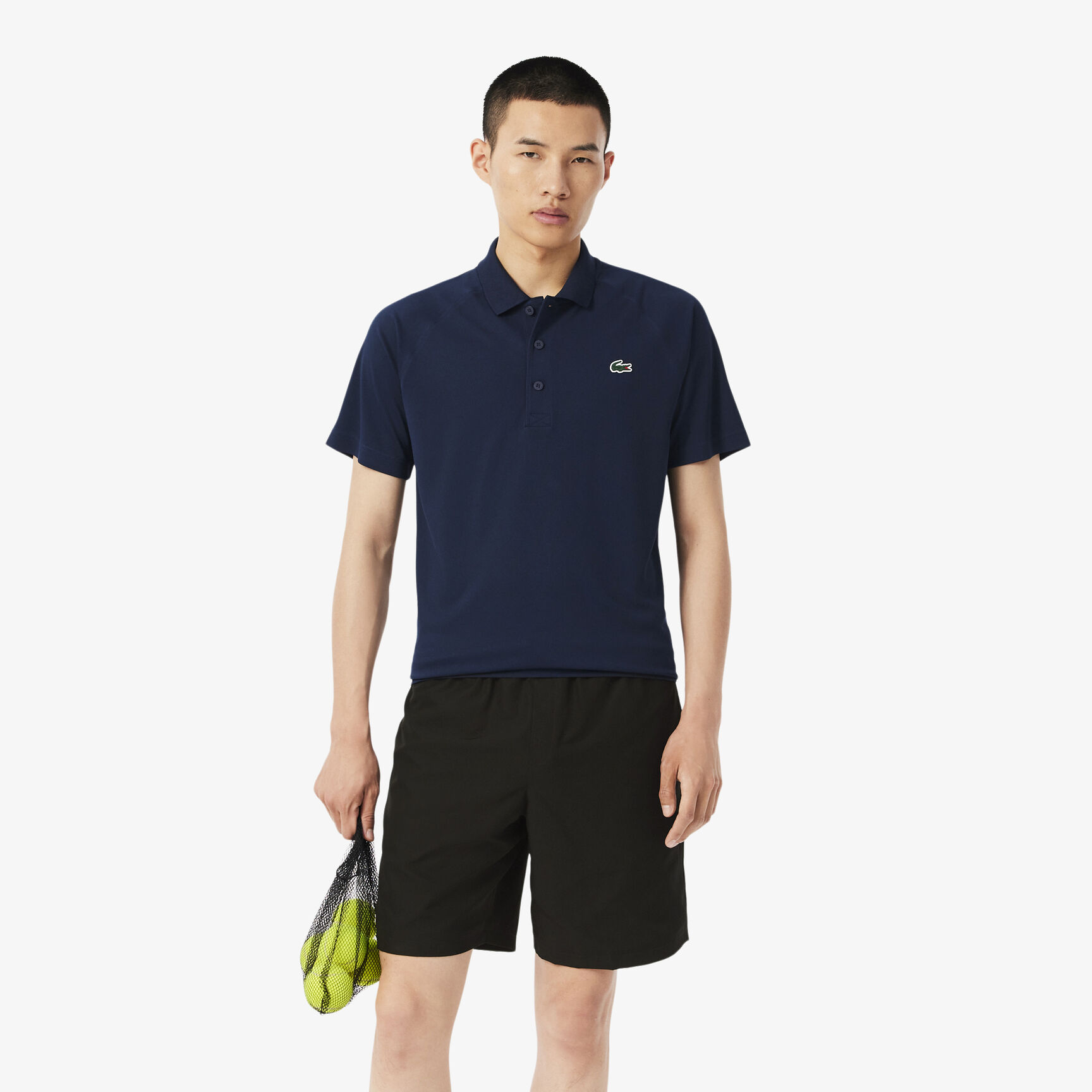 Men's Lacoste SPORT Breathable Run-Resistant Interlock Polo Shirt - DH3201-00-166