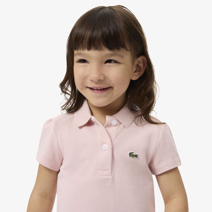 Scalloped Collar Piqu E Polo Shirt
