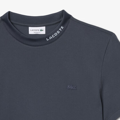lacoste jacquard branded pique commuter t shirt