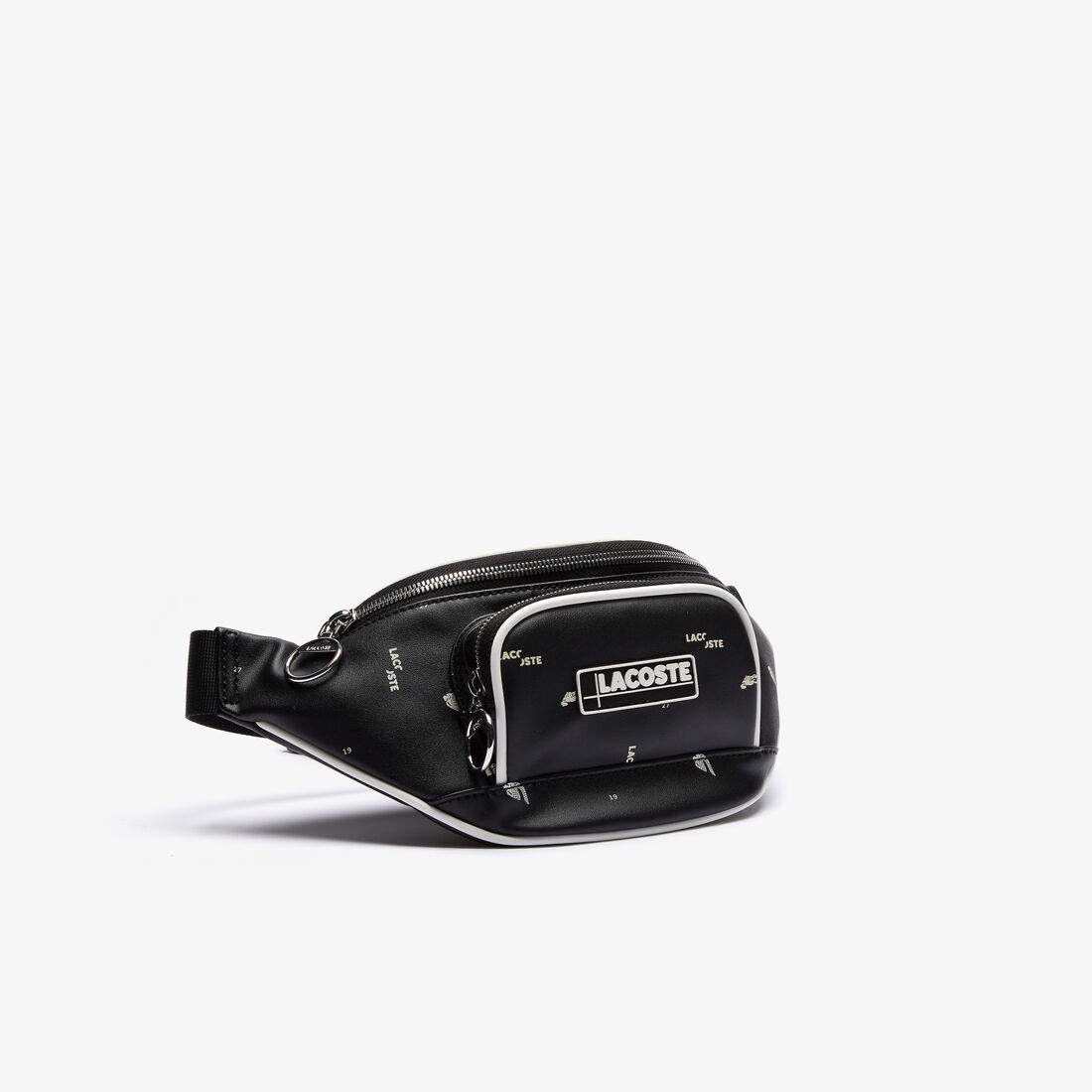 Men's LCST Coated Canvas Print Zippered Fanny Pack Men's LCST Coated Canvas Print Zippered Fanny Pack