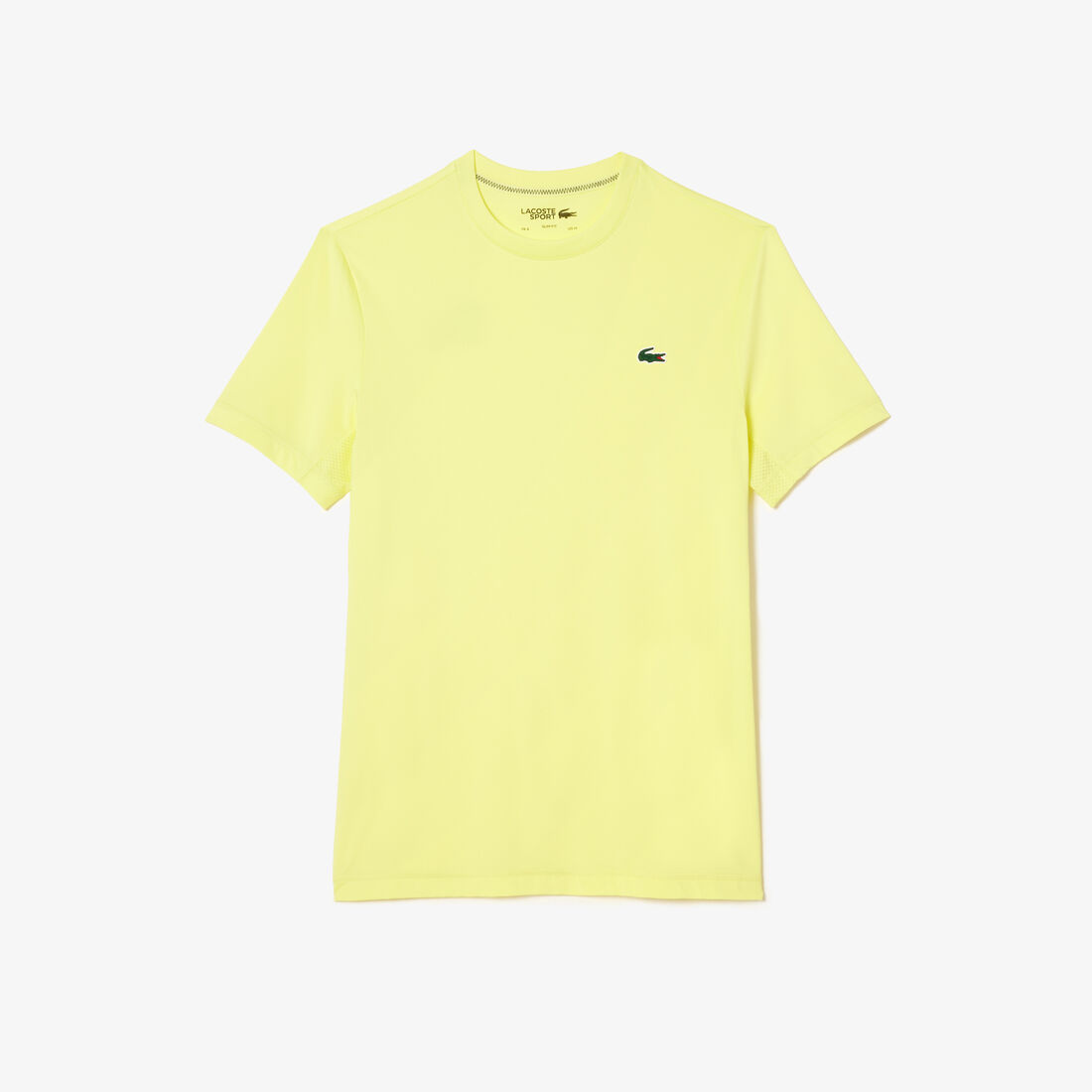 تي شيرت لاكوست بقصّة فضفاضة وفتحة رقبة مستديرة وطبعة التمساح للرجال Men's Lacoste Sport Slim Fit Stretch Jersey T-shirt - TH5207-00-TUK