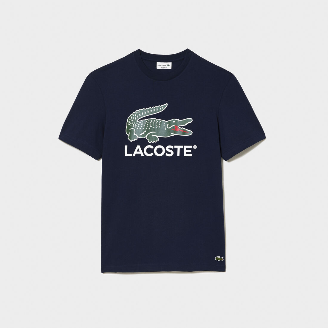 Signature Print Cotton T-shirt lacoste signature print cotton t shirt