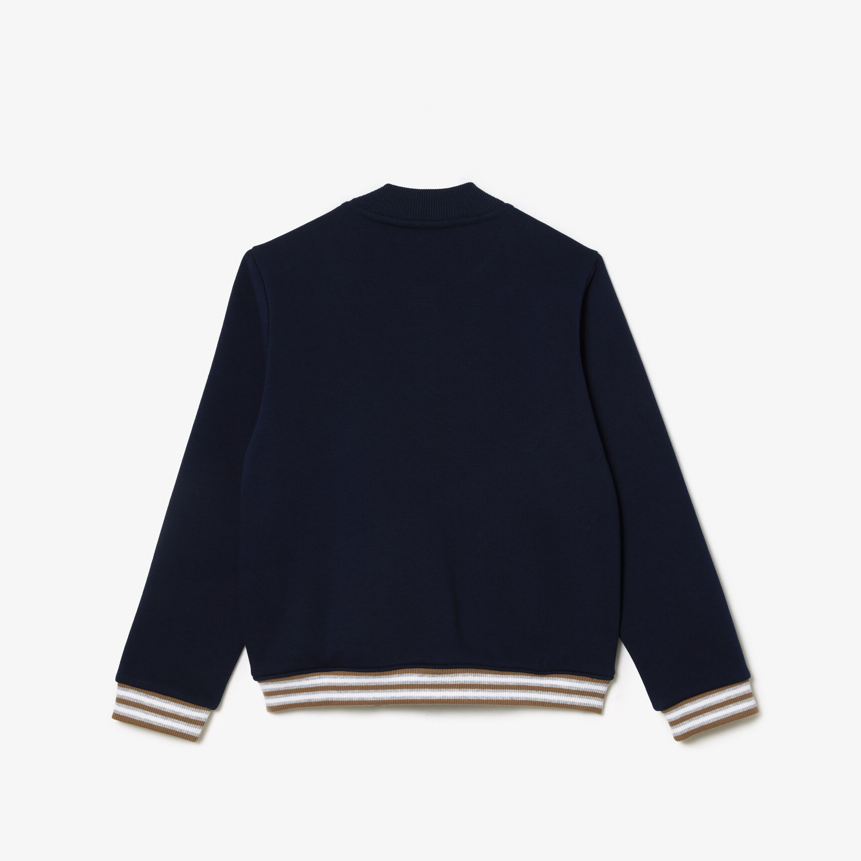 تي شيرت سادة جيرسيه قطن Kids' Lacoste Button-Down Fleece Sweatshirt - SJ6768-00-QRN