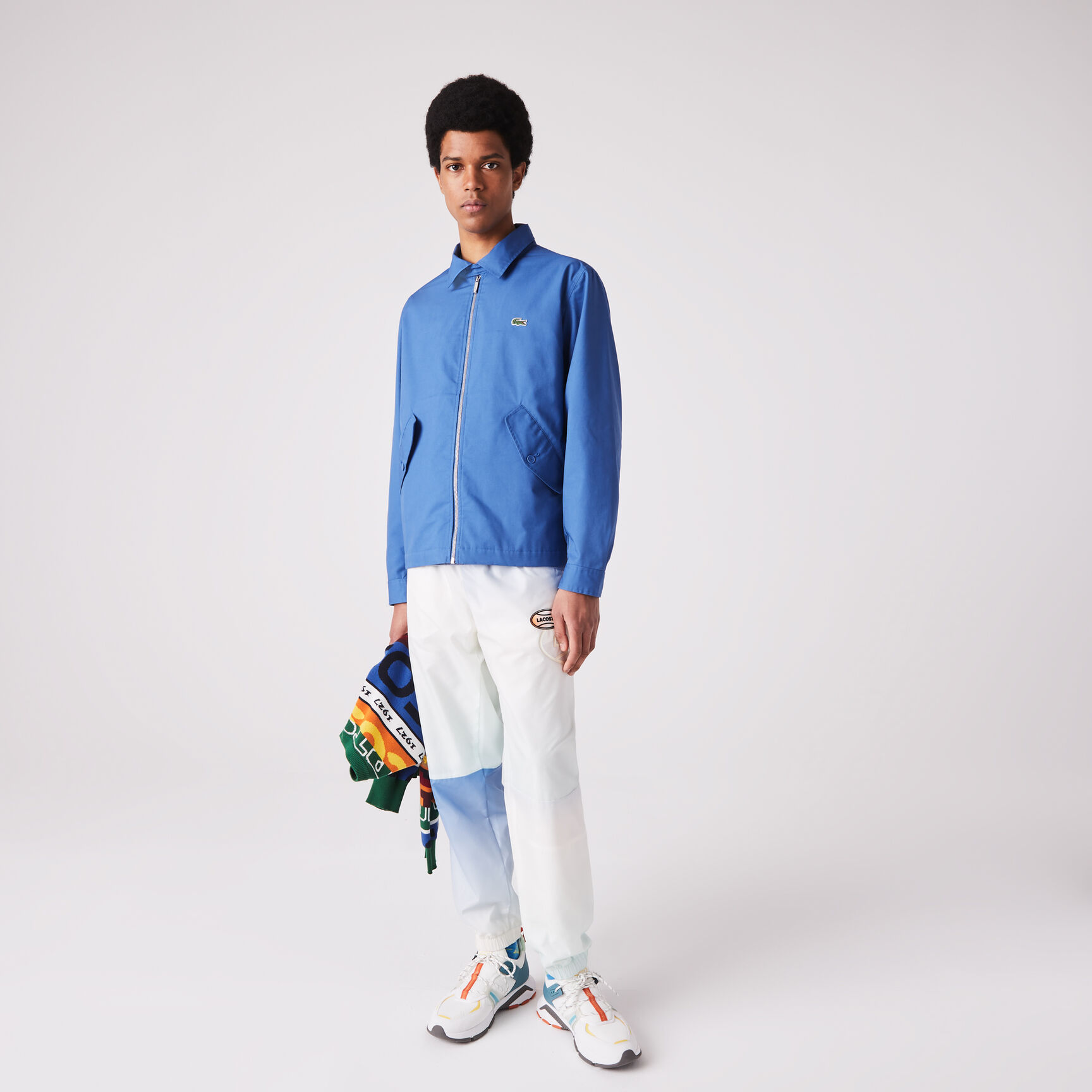 Buy Men's Short Zippered Organic Cotton Gabardine Jacket | Lacoste UAE