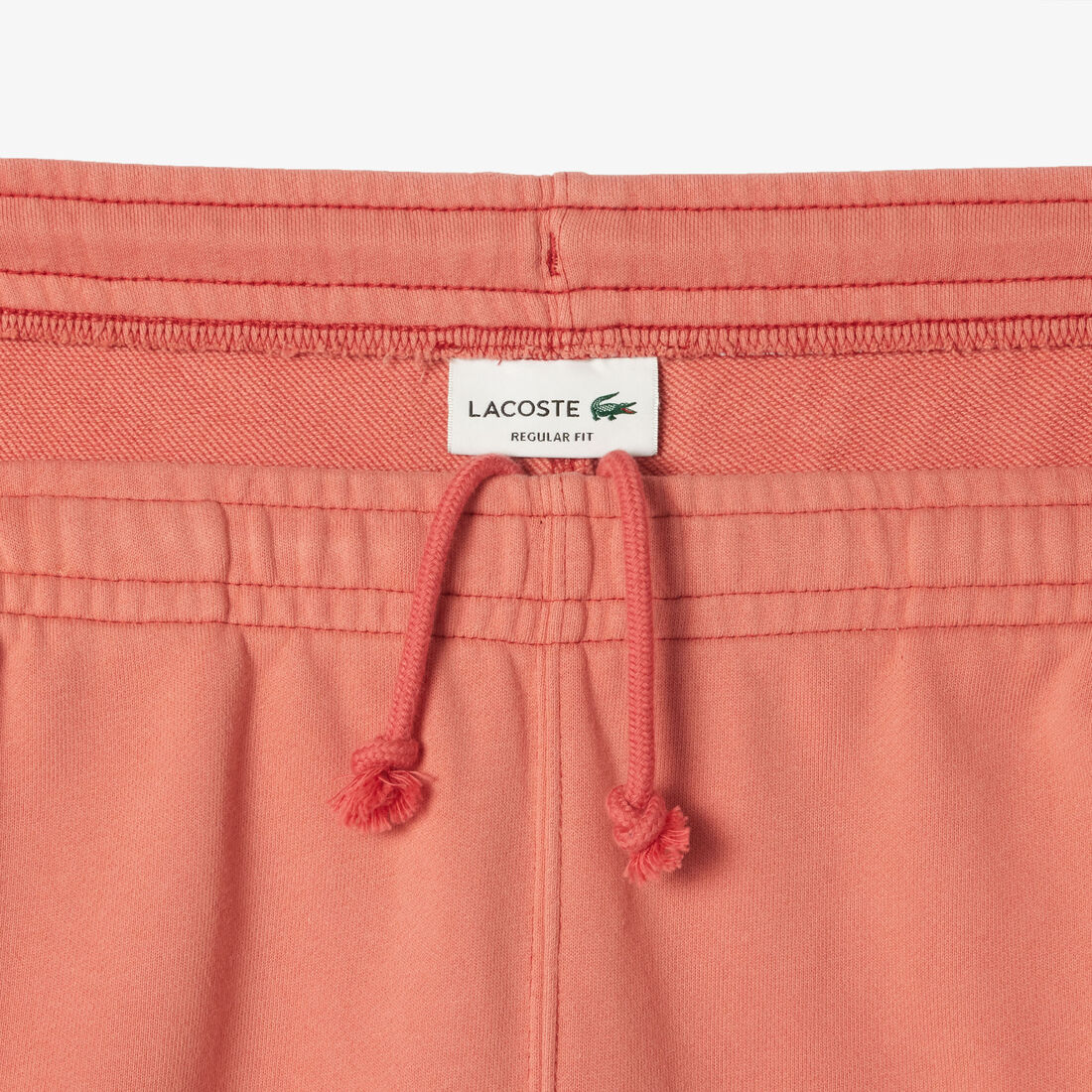Washed Effect Lacoste Print Jogger Shorts Washed Effect Lacoste Print Jogger Shorts - GH7526-00-ZV9