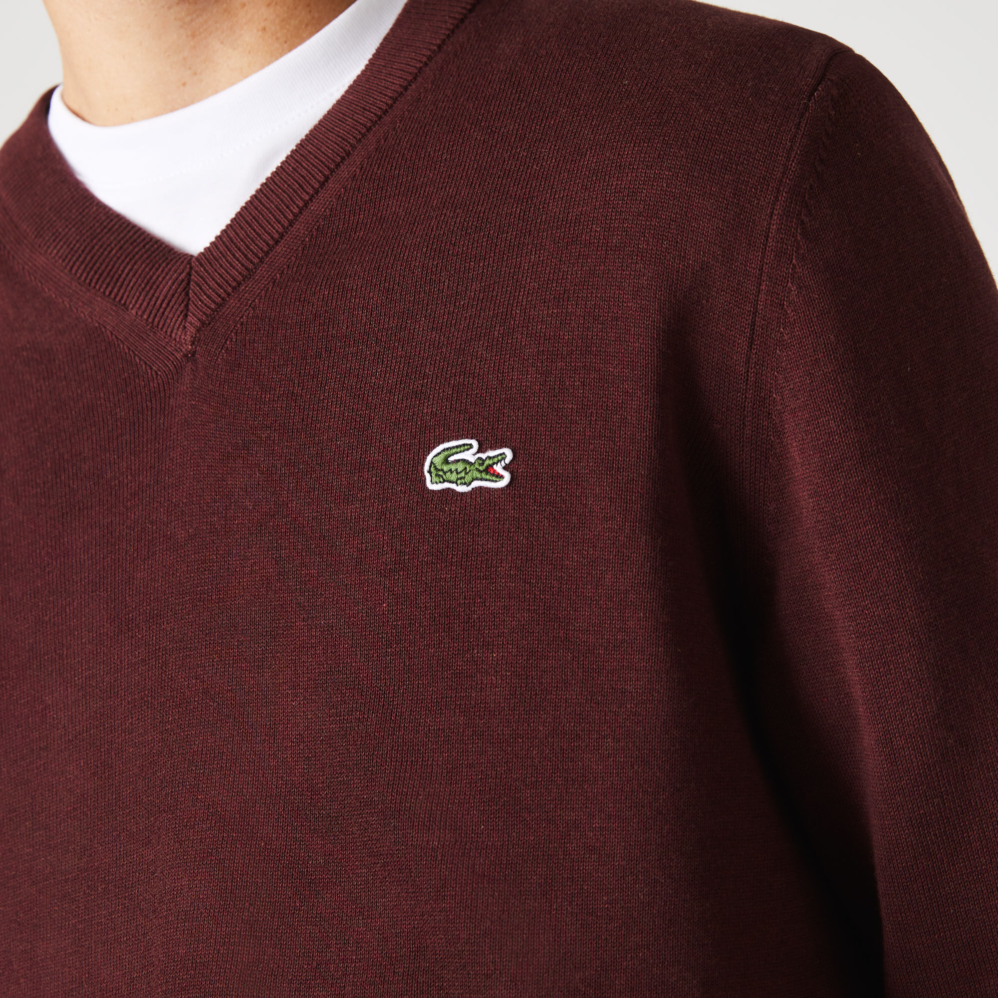 Men's V-neck Organic Cotton Sweater 