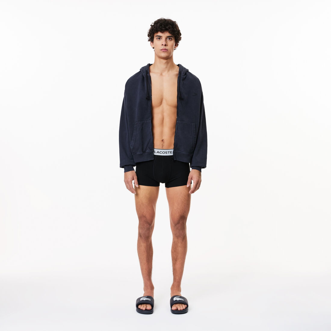 Men's Lacoste Contrast Waistband Trunk Three-Pack Men's Lacoste Contrast Waistband Trunk Three-Pack - 5H8385-00-031