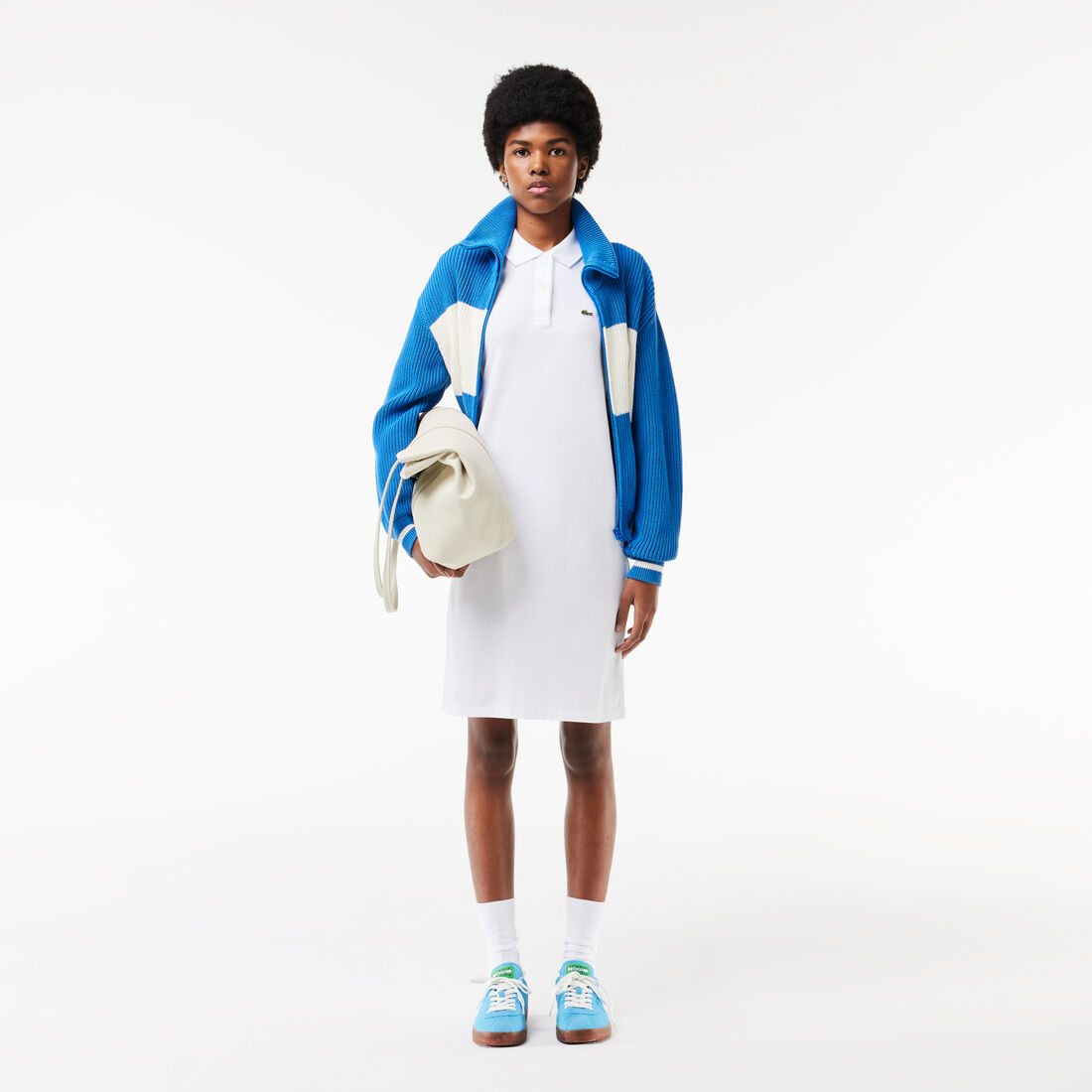 Women's Lacoste Pique Knit Polo Dress Women's Lacoste Piqu Knit Polo Dress - EF7767-00-001