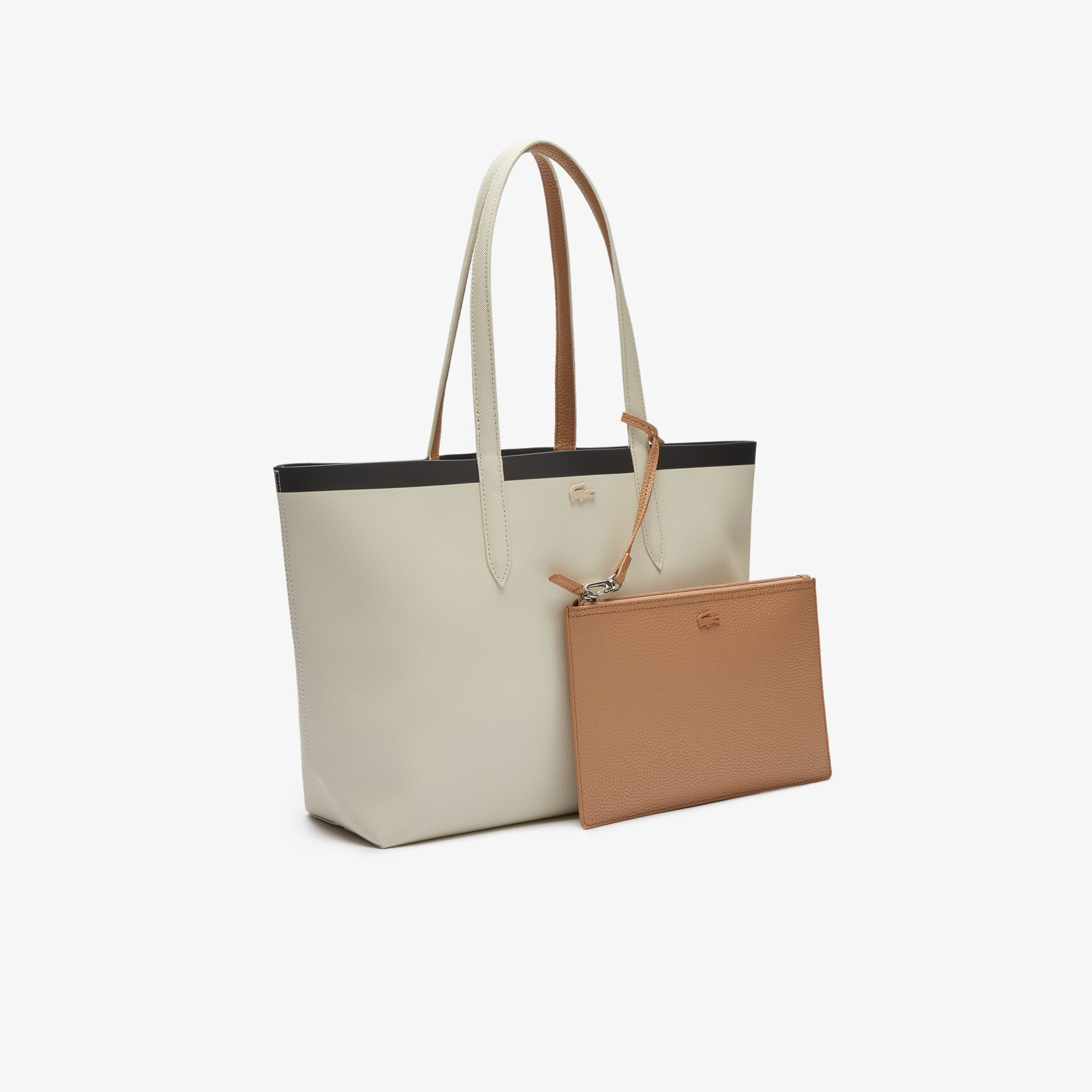 Women's Anna Reversible Contrast Band Coated Canvas Tote Bag Women's Anna Reversible Contrast Band Coated Canvas Tote Bag